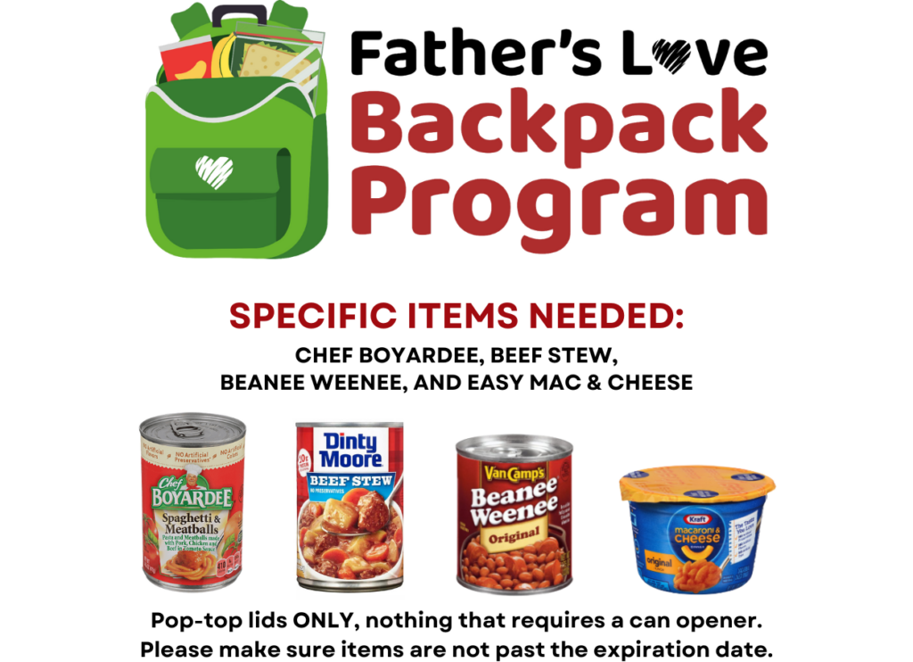 Backpack Program Items